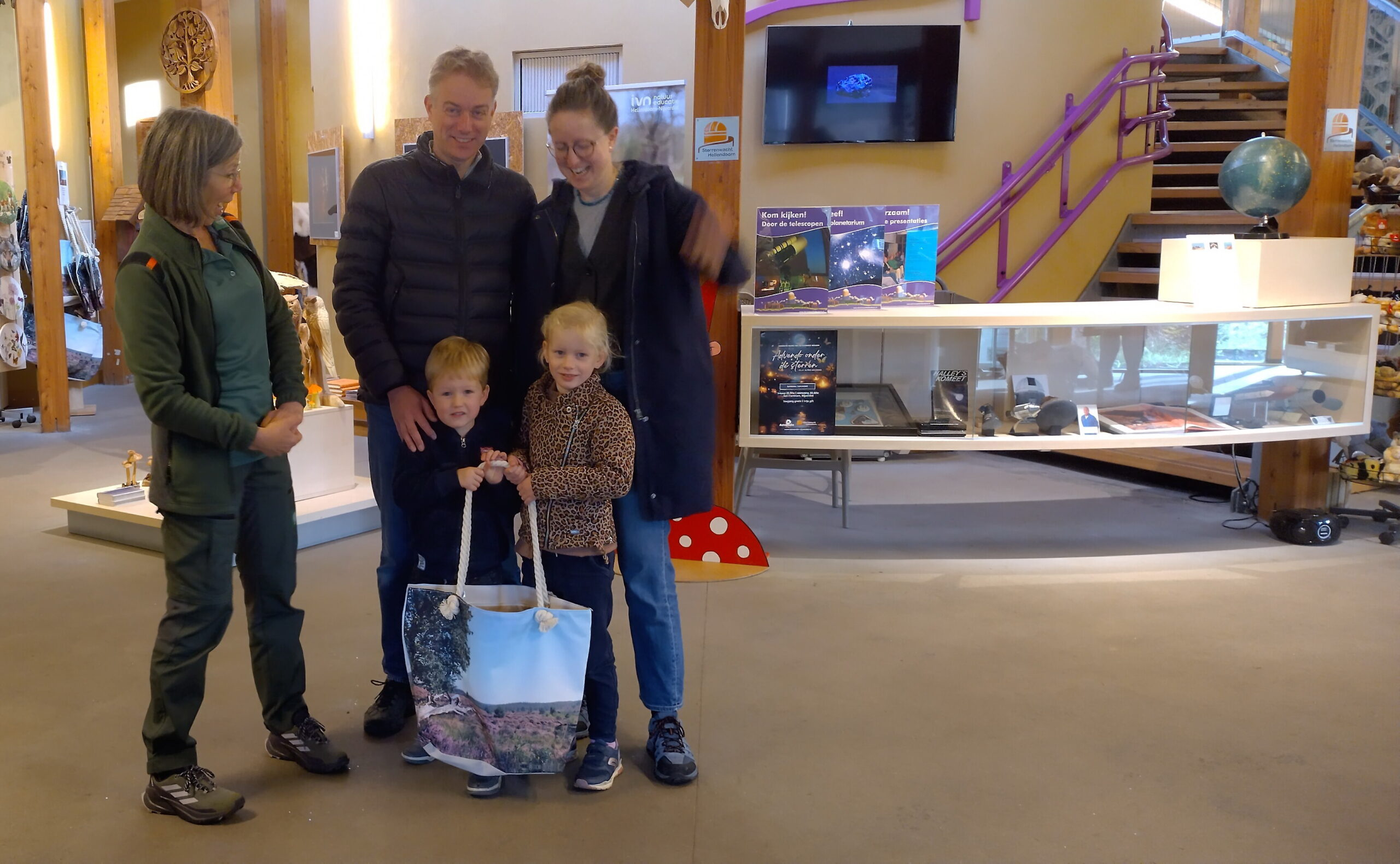 125.000ste bezoeker buitencentrum Sallandse heuvelrug Staatsbosbeheer