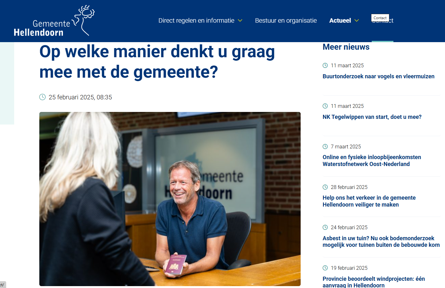 Onderzoek naar meedenken met de gemeente levert interessante punten op