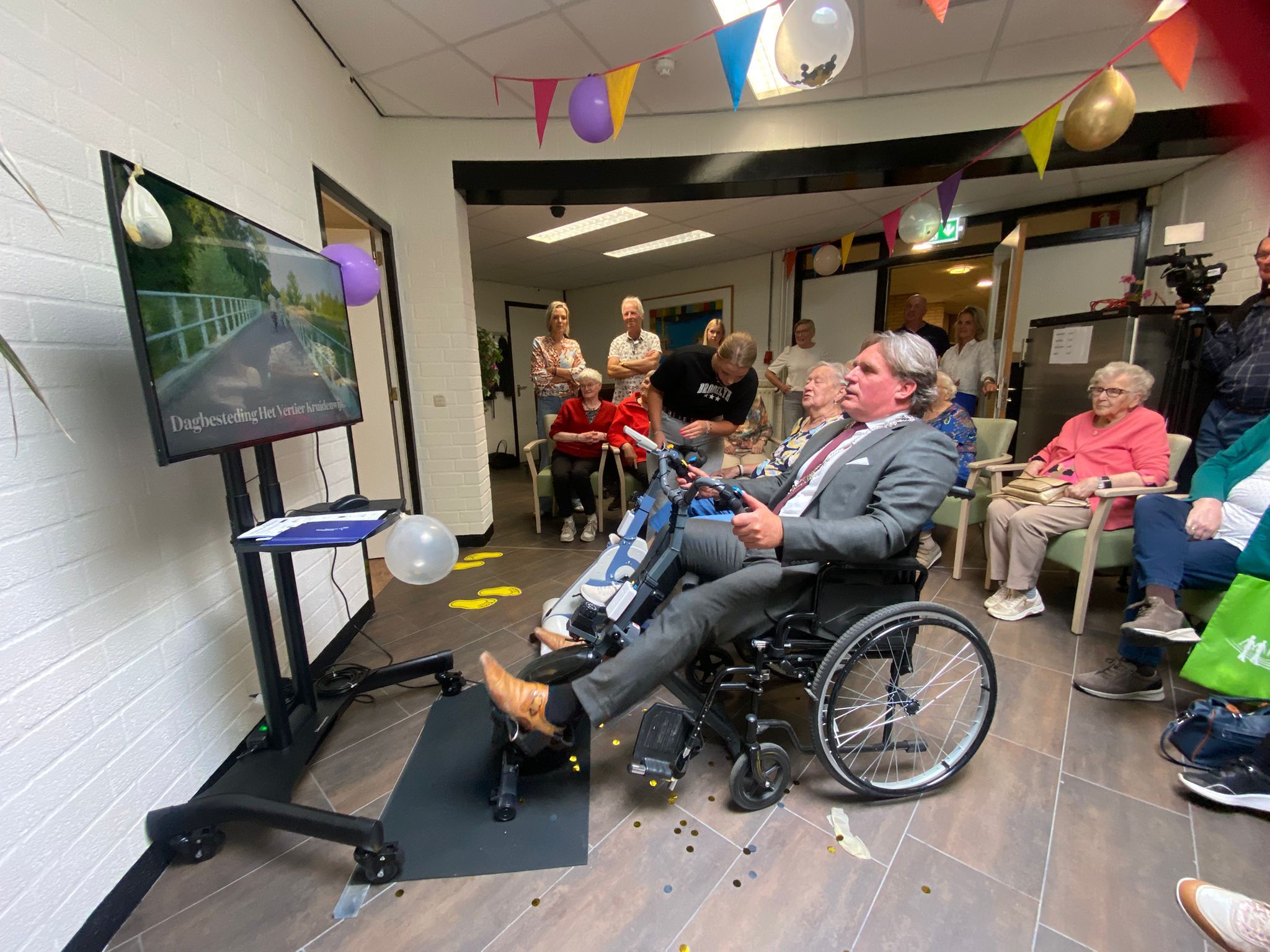 Fietslabyrint in Kulturhus Kruidenwijk Nijverdal