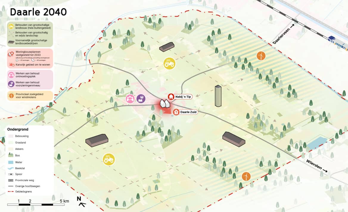 Haarle, Daarle, Daarlerveen en EHER-Marle 2040: vooral landbouw