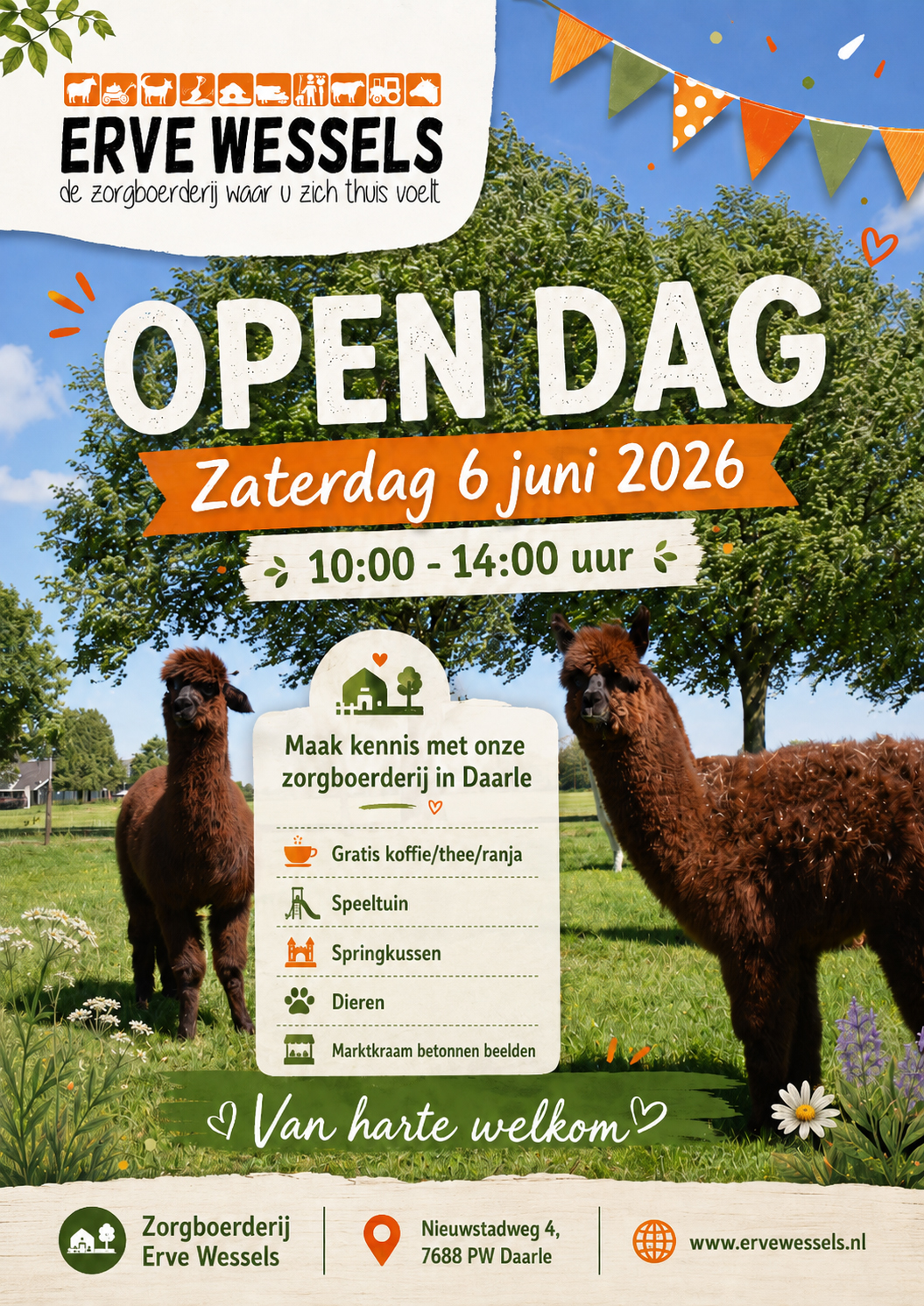 Open dag bij Zorgboerderij Erve Wessels in Daarle